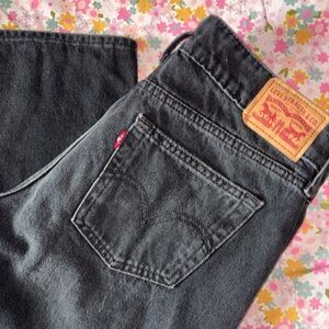 Levi's Black Low Loose Jeans